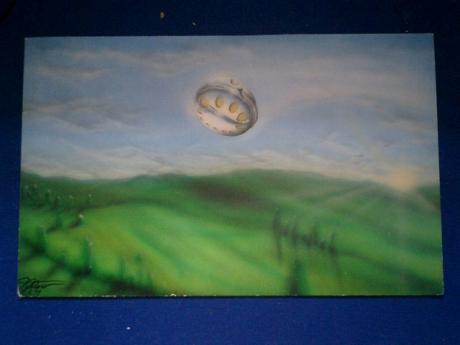 ufo landschaft -  tompaint -  auf  - Array - 