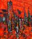 Kunstwerk - red-city,city-Serie