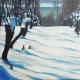 Kunstwerk - Weinberg im Winter-