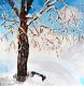 ---Winterlandschaft - Monika RÃ¼th - Acryl auf Leinwand - Natur-Winter - 